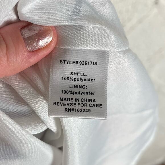 SKIES ARE BLUE | Floral Sleeveless Chiffon Dress White M - Picture 6 of 7